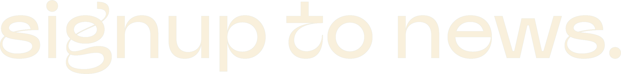 Sign up to news